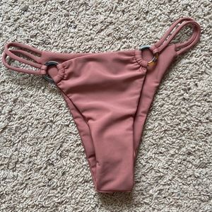 Pink cheeky bikini bottoms